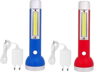 STARDEEP SD-1703 Rechargeable LED Flashlight Lithium-ion Battery with Side COB 4 MODES Torch