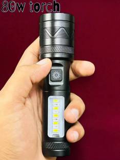 Shamsa X57 (ZOOMABLE METAL LED TORCH) 3 Modes Flashlight, Super Bright Torch