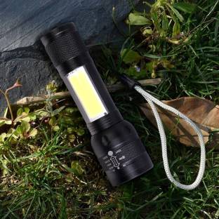 MZ 012 (RECHARGEABLE LED METAL ZOOMABLE TORCH)3 Modes Flashlight Torch