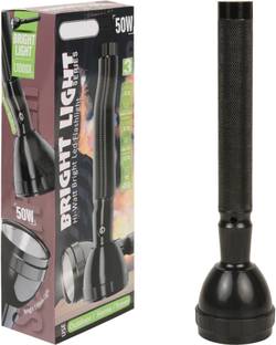 Care 4 L-1000X HI WATT LED FLASHLIGHT Range Beam 3 Mode Rechargeable Battery Penlight Waterproof Led Flashlight Torch 50W Emergency Table Lamp (Black : Rechargeable) Torch Torch