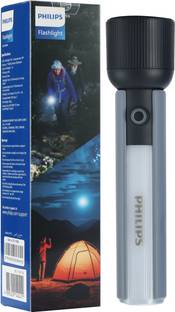 PHILIPS 4 Mode Flashlight & Camping Lamp, 2000mAh, 400 lm, IP44 Rated, Type-C|SFL1183/56 Torch