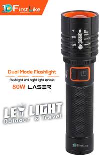FIRSTLIKE (ZOOMABLE METAL)5 Modes Flashlight, Super Bright Cree T6 LED Light Torch