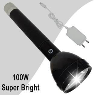 ZFX 1 Km Long Range Led 2 in 1 Torch Light Rechargeable With Dual Lithium Battery Torch