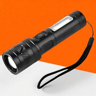 3BAAN A418 (ZOOMABLE METAL LED TORCH) 3 Modes Flashlight, Super Bright Torch