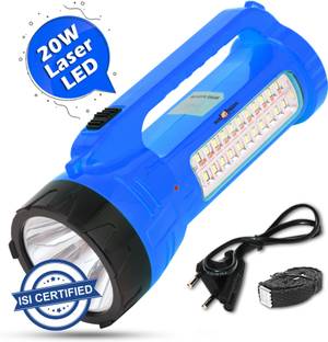 Pick Ur Needs High Power 30W Laser Long Range Torch with 24 Led Side Emergency Light Torch