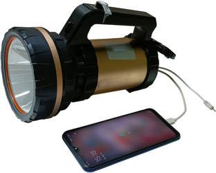 MitSales 2 Km Long Range Torch With 125 W Laser Light ,Jumbo Size ,Support Solar Function Torch