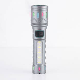 MZ M036C (ZOOMABLE METAL LED TORCH)5 Modes Flashlight, Super Bright 80W LED Light Torch