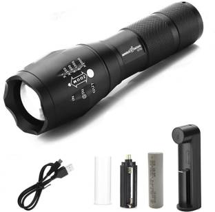 amiciVision Flashlight LED Tactical Best T6 G700 Water Resistance 5 Modes Adjustable Focus Torch