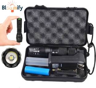 BloomiFy BMT-M6 Super Bright Rechargeable Torch – 5 Lighting Modes & Zoomable Beam 5 hrs Torch Emergency Light