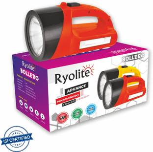 Ryolite Rechargeable Bollero LED Night Torch, 9000 Lumens with 1 km long Range Torch