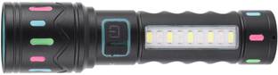 MZ M036C ZOOMABLE LED METAL TORCH 5 Modes Flashlight, Super Bright 80W LED Light Torch