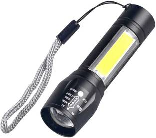 anishify Mini Zoomable Rechargeable COB USB Charging Led ,WaterProof LED Torch Torch