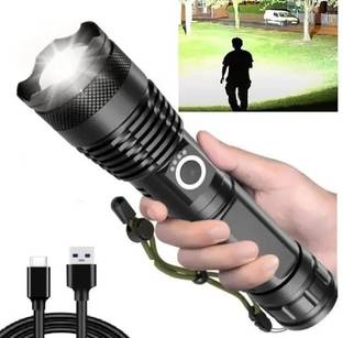 Aubade M376 (ZOOMABLE LED Metal Torch) Rechargeable, High Power Led Long Range Torch