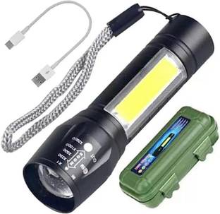 insignia decor 4 modes led battery torch Charging High Power waterproof Long Battery Laser_L41 Torch