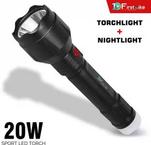 FIRSTLIKE LED Torch Light Up to 400 Meter Range With Night Light & Super Bright Laser Led Torch