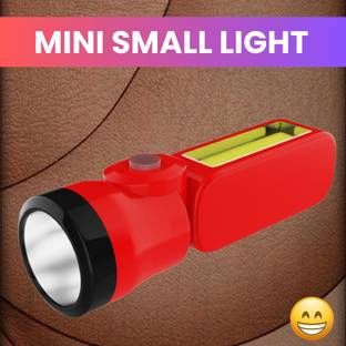 SACRO Rechargeable LED Torch Light with COBB Light and Long Life Battery BackupI228 Torch