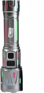 MZ M292 (LED RECHARGEABLE METAL TORCH) Zoomable 200W with 3 Modes & 5500mAh Battery Torch