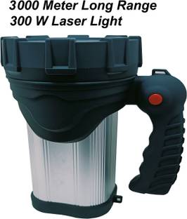 MitSales 300 W Laser Light Jumbo With 3 Km Long Range,8000 Mah Battery Capacity Torch