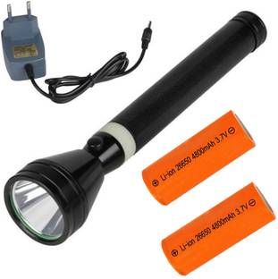 Bstar New 3 Mode LED Waterproof Long Lasting Metal Body heavy duty Ultra Bright 3 hrs Torch Emergency Light