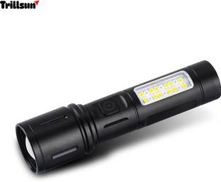 Trillsun Metal Led Light Long Range 1000 Meter|1 Km High Power Zoomable & Type-C Torch