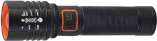 MZ M932-RECHARGEABLE LED METAL TORCH-Zoomable 80W Power with 1500mAh Battery Torch