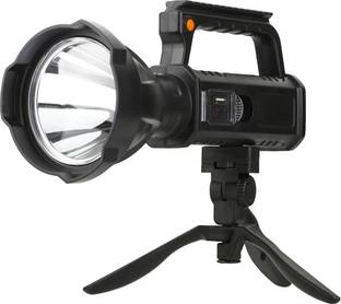 GLOWISH SUPER POWER 6500 MAH BATTERY LONG RANGE FLASH SEARCHLIGHT WITH BATTERY DISPLAY Torch