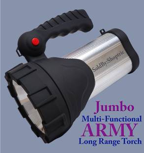 shoptric 3 km long range laser kisan blinker LED torch with 300w high brightness & 3 mode Torch