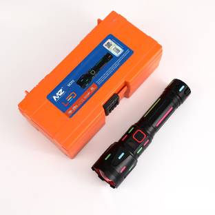 MZ M292 (RECHARGEABLE LED METAL TORCH) Zoomable 200W with 3 Modes & 5500mAh Battery Torch