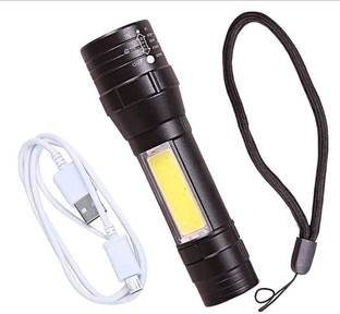 MHAX 4Mode PowerFull Led Rechargeable Long_Range Torch Up to1 Km With BackLight 6 hrs Torch