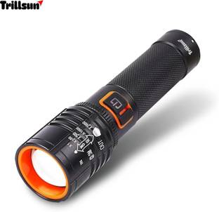 Trillsun Metal Led Light Long Range 1000 Meter|1 Km High Power Zoomable & Type-C Torch