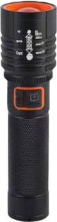 MZ M932 (RECHARGEABLE LED METAL TORCH) Zoomable 80W with 1500mAh Battery Torch