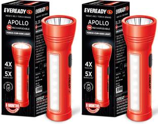 EVEREADY Apollo DL20 1W LED with Side Light Pack of 2 Torch