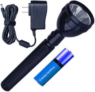 SDMS 2 in 1 Waterproof 700 Meter Range LED 2W Torch Rechargeable 2 Mode 2200 mAh Torch