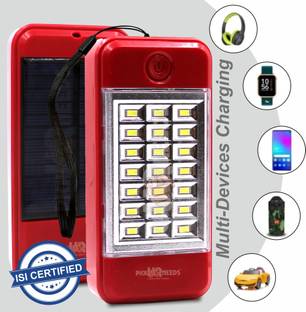Sunaze Rechargeable Dual Mode Solar + USB Charge 21 Big SMD LED Mobile Charging Port टॉर्च