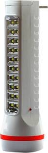 Care 4 LED 9110 flashlight torch with 14 led emergency light on the body (Black : Rechargeable) Torch