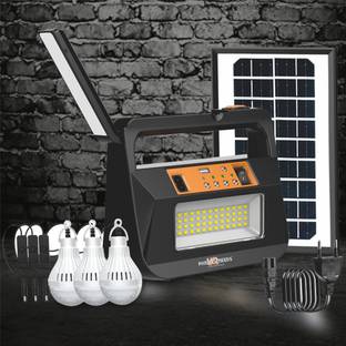 VR Bright Lite Rechargeable Emergency Lamp Solar Inverter With 3 Individual 6V Led Bulbs_R181 Torch