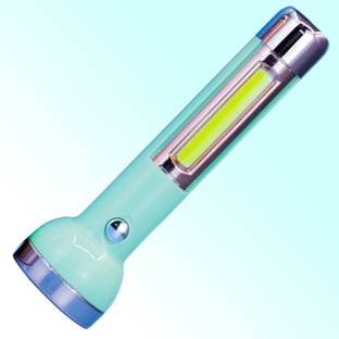 JY-SUPER G 2 in 1 Strong LED COB Light with 2 mode Action 8hrs Continuous Working Power Torch