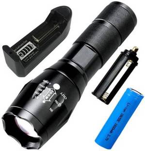 QTX Small Sun 500 Meter Zoomable Waterproof Chargeable LED 5 Mode Full Metal Body 20W Flashlight Torch Home/Outdoor Lamp Torch Torch