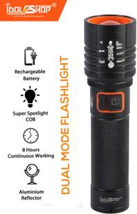 iDOLESHOP (ZOOMABLE METAL)5 Modes Flashlight, Super Bright Cree T6 LED Light Torch