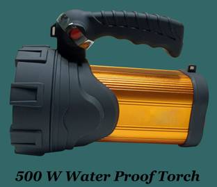 MNT Sales 500 W Jumbo Kisan Torch With 3 Km Long Range,3 Modes & Water proof Body 10 hrs Torch Emergency Light