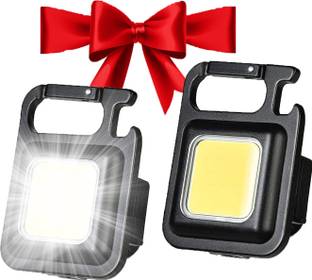 MHAX Flashlight 800 Lumens COB Rechargeable Keychain Mini_Flashlight 4 Light Modes Torch