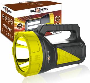 Pick Ur Needs Rechargeable 50W 2 In 1 Long Range Torch Light With Side Extra Bright Tube LED 5 hrs Torch Emergency Light