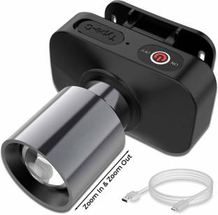 Smuf Rechargeable Metal Body Head Lamp With 3 Mode Light Zooming Torch