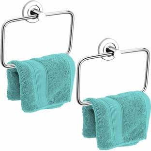 Well Set premium Stainless Steel Towel Ring/Napkin Holder/Hanger/Bathroom Accessories Silver Towel Holder