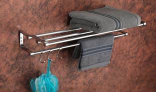 DXDT Stainless steel double layer bathroom towel rack/Towel rod / Towel Holder wall shelf Towel Holder