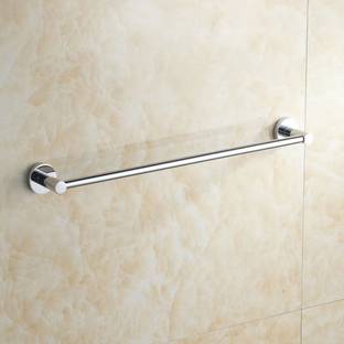 iSTAR Round Towel Bar/Towel Holder/Towel Stand/Towel Hanger 24 inch Longer Silver Towel Holder