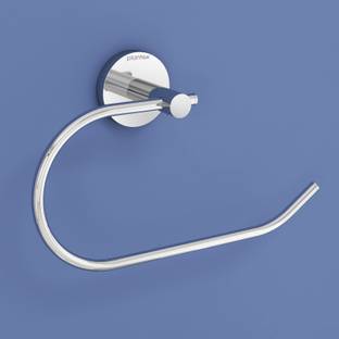 Plantex Fully Brass Smero Napkin Ring/Towel Ring/Hanger/Bathroom Accessories (Cl-7133) Chrome Towel Holder