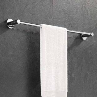 Frap New Heavy Round Towel Bar/Towel Holder/Towel Stand/Towel Hanger 24 inch Longer Silver Towel Holder