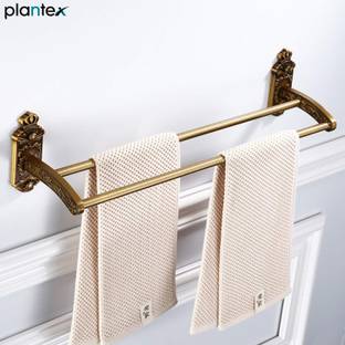 Plantex Towel Rod/Towel Hanger for Bathroom/Towel Bar/Towel Rod/Stand/Rack-(24 Inch) Brass Antique Towel Holder