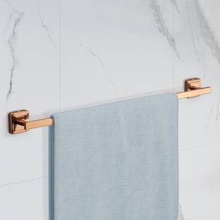 Plantex Stainless Steel 304 Grade Decan Towel Hanger for Bathroom/Towel Rod (652) PVD Rose Gold Towel Holder